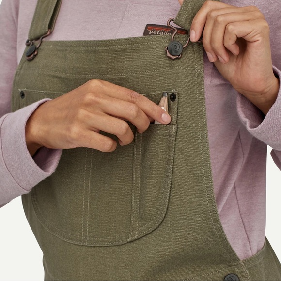 NWT Patagonia All Season Hemp Canvas Bib Overalls Women’s Size XS LONG - Picture 4 of 9